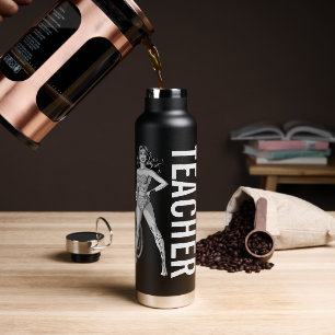 Bouteille D'eau Wonder Woman Pose noir & blanc