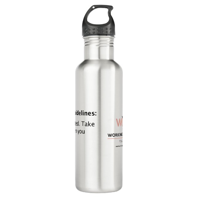 Bouteille D'eau WOW Exercice Guidelines Water Bottle (Devant)