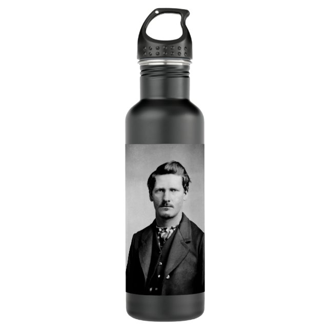 Bouteille D'eau Wyatt Earp : Lawman, Gunfighter, Gardien de salon (Devant)