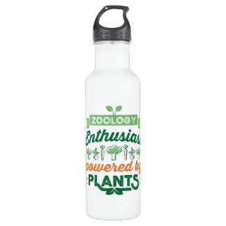 Bouteille D'eau Zoologie Amateur propulsé par Plante Vegan Gift
