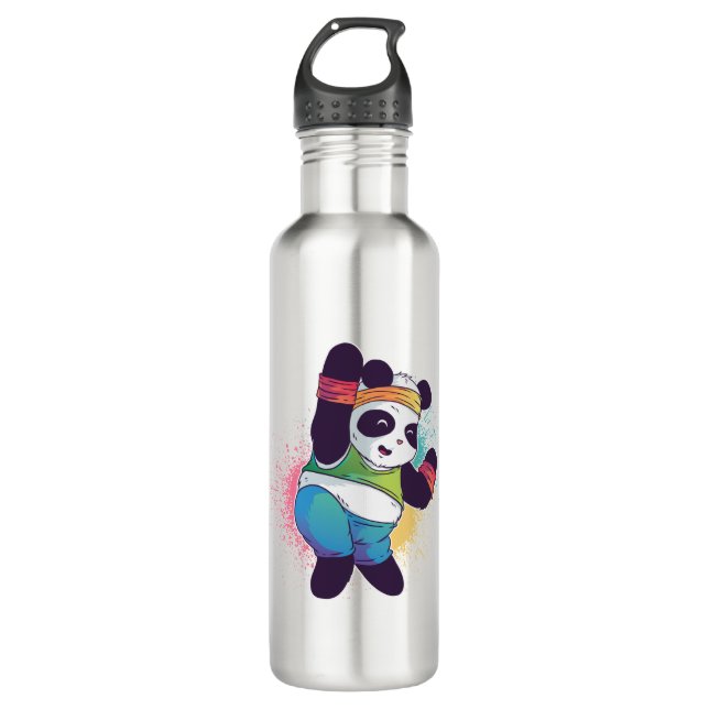 Bouteille D'eau Zumba Panda (Devant)