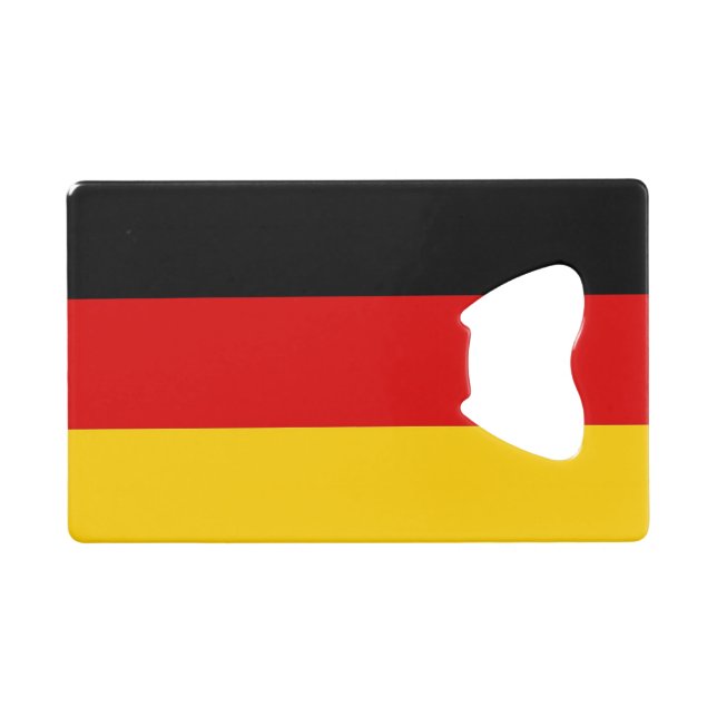 Bouteille en acier avec drapeau de l'Allemagne (Devant (Horizontal))
