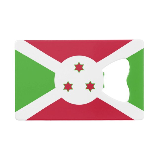 Bouteille en acier avec drapeau du Burundi (Devant (Horizontal))