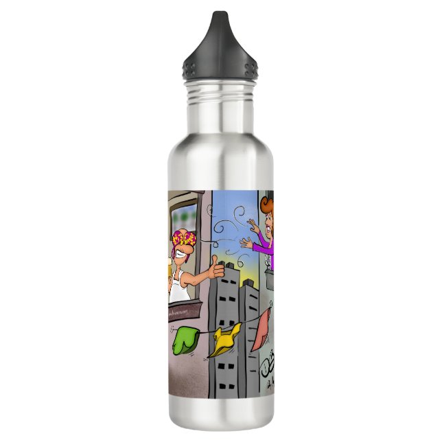 Bouteille en acier inoxydable Oops (Gauche)