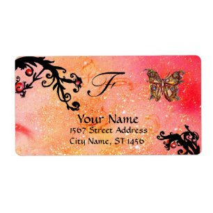 BOUTEILLE EN ÉPARGNES, tourbillons noirs rouges ro