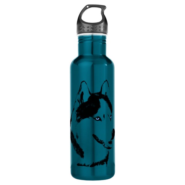 Bouteille Husky Bouteille d'eau de chien Husky per (Devant)