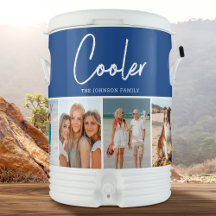 Collage photo moderne bleu foncé Igloo Dix Gallon