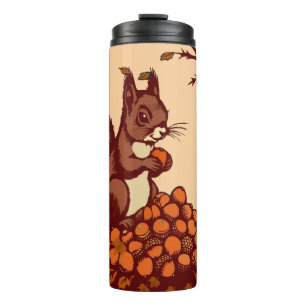 🐿️ Bouteille Isotherme Écureuil d'Automne