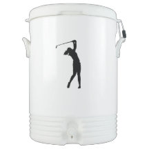 silhouette de glacière de boisson sportive de golf