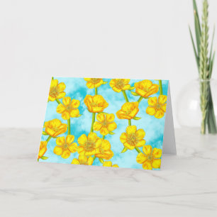 Bouteille jaune Design floral
