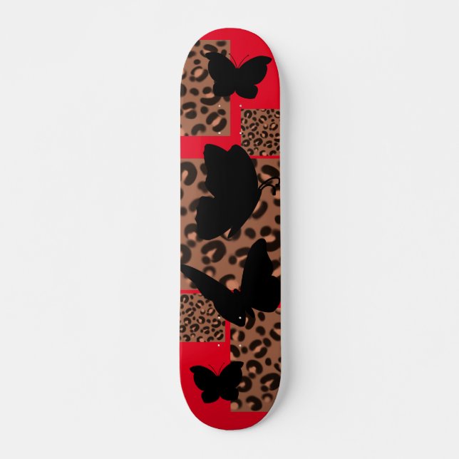 BOUTEILLE LEOPARD/CHEETAH PRINT SKATEBOARD (Devant)