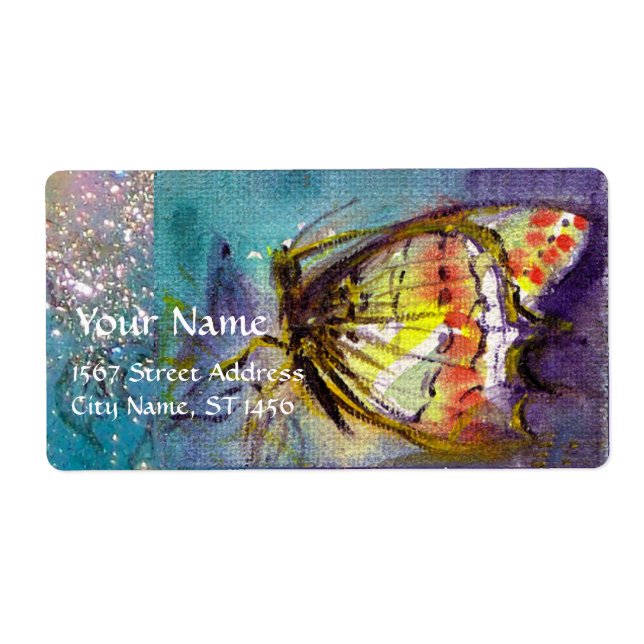 BOUTEILLE MAGIQUE EN PARKLES D'OR BLEU (Devant)