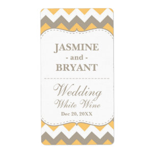 Bouteille mariage Chevron Motif Favoriser