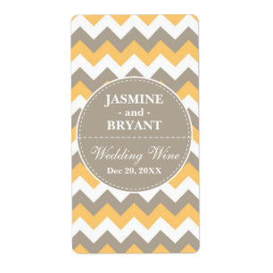 Bouteille mariage Chevron Motif Favoriser