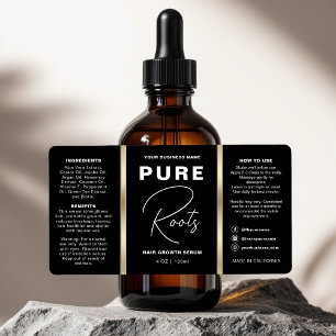 Bouteille minimaliste à goutte d'huile de cheveux
