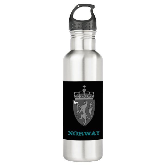 Bouteille norvégienne, armoiries norvégiennes / dr (Devant)
