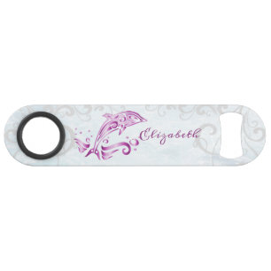 Bouteille personnalisée Magenta Dolphin