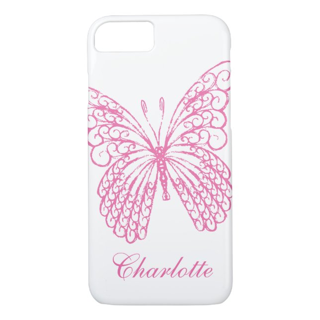 Bouteille rose chaud iPhone 7 Coque (Dos)