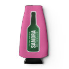 Bouteille rose néon personnalisée glacière pour l'