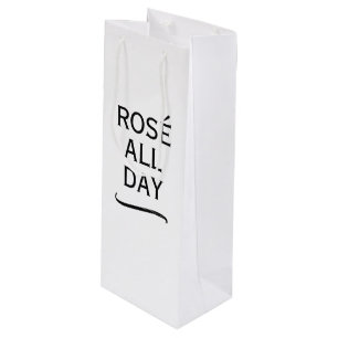 Bouteille Sac cadeau élégant pour bouteilles de vin Rosé tou