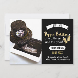 Bouteilles de pompage Nouvel An Faire-part bébé