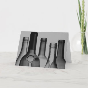 Bouteilles de vin Cartes de voeux