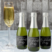 Étiquettes Mini Champagne Personnalisées pour Ente