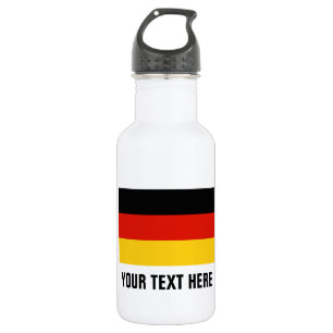 Bouteilles d'eau du drapeau allemand personnalisé