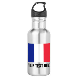 Bouteilles d'eau du drapeau français pour la Fran