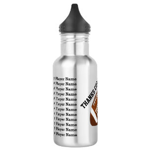 Bouteilles d'eau du football pour des entraîneurs