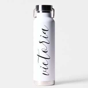 Bouteilles d'eau Monogramme   Blanc et rose