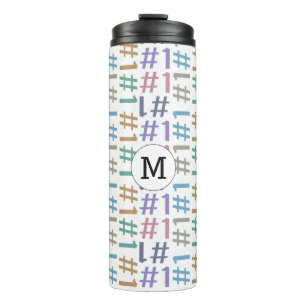 Bouteilles Isothermes "# 1" Motif monogramme personnalisé