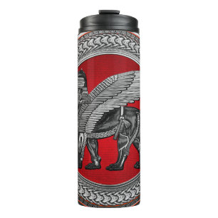 Bouteilles Isothermes [200] Lion ailé assyrien : Argent et Lamassu noir