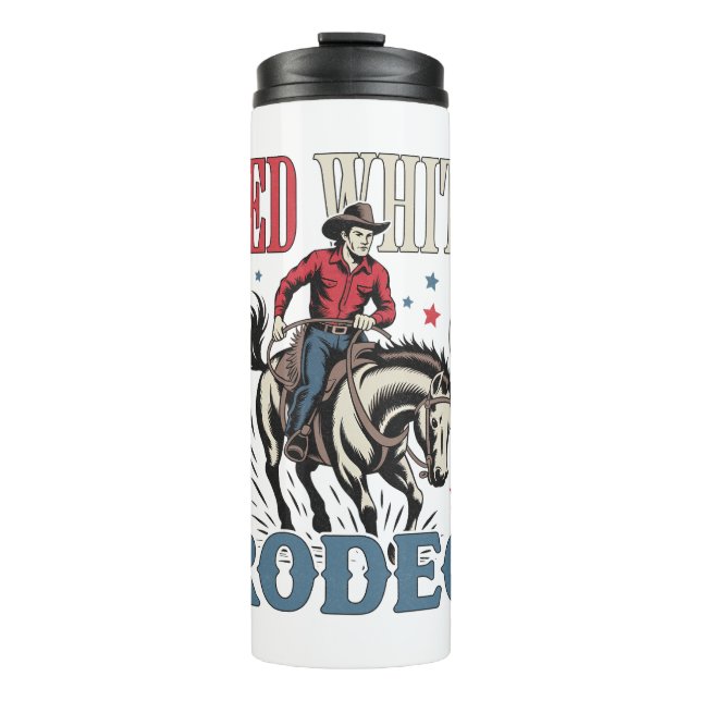 Bouteilles Isothermes 4 juillet Rodeo Cowboy (Devant)