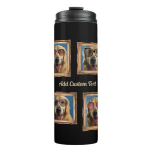 Bouteilles Isothermes 4 Photo Collage Chiens Vintages Chiens de cadre An