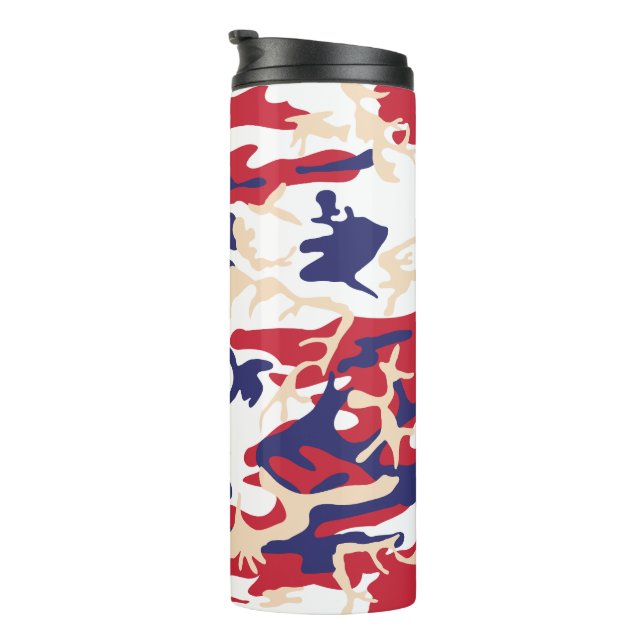 Bouteilles Isothermes 4th of July, Independence day, Camouflage Beige (Tourné sur la droite)