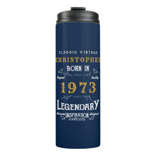 Bouteilles Isothermes 50th Birthday 1973 Legendary Blue Gold Ajouter un 