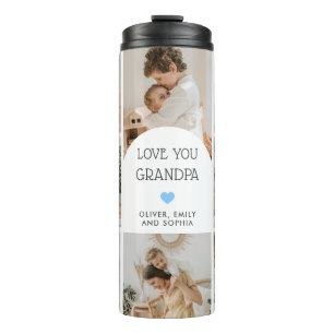 Bouteilles Isothermes 8 Photo Collage We Love You Grand-pa Arch