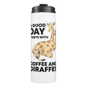 Bouteilles Isothermes A Good Day Starts With Coffee & Giraffe Gift Funny