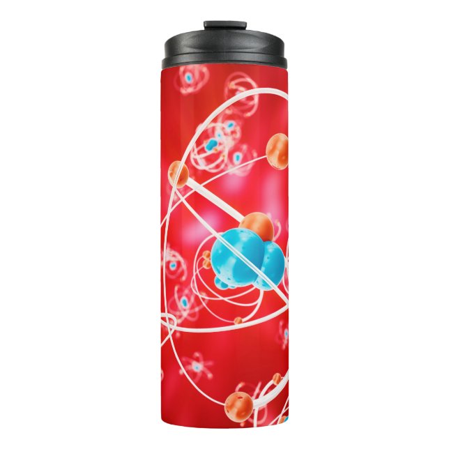 Bouteilles Isothermes Abstract atom background, Chemistry model of molec (Devant)