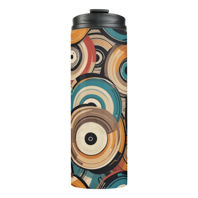 Bouteilles Isothermes Abstract Records Thermal Tumbler (Devant)