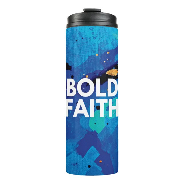 Bouteilles Isothermes Abstrait Blue Bold Faith Inspirational Tumbler (Devant)
