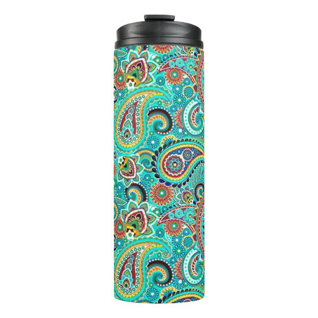 Bouteilles Isothermes Abstrait coloré Motif Paisley (Devant)