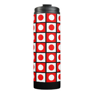 Bouteilles Isothermes Abstrait moderne noir rouge & blanc