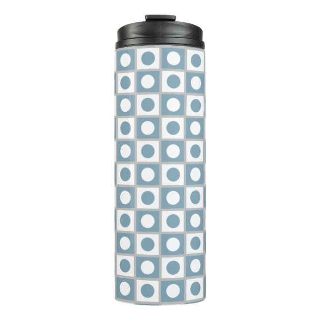 Bouteilles Isothermes Abstrait moderne Turquoise & blanc (Devant)