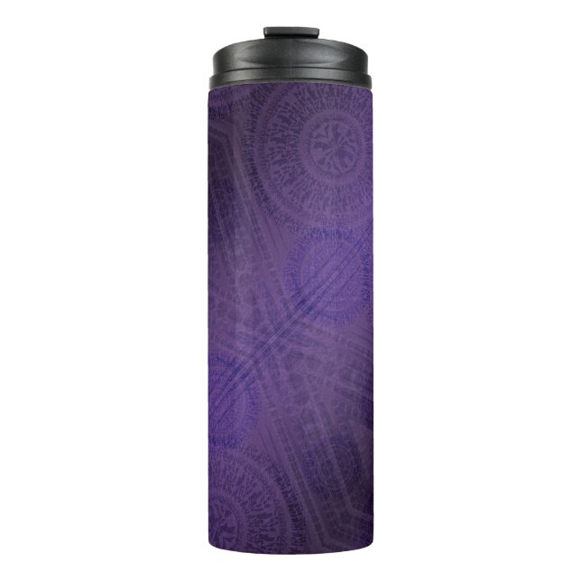 Bouteilles Isothermes Acceptation | Médaillons de méditation violette (Devant)