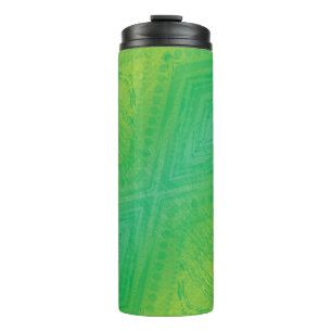 Bouteilles Isothermes Acceptation Motif de Shibori jaune bleu