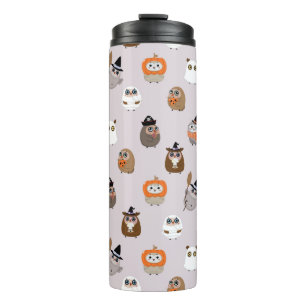 Bouteilles Isothermes Adorable Chouette d'Halloween Motif