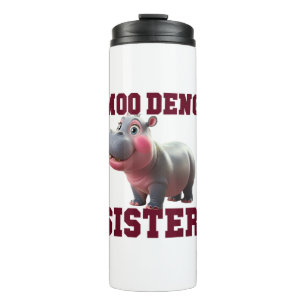 Bouteilles Isothermes Adorable MOO DENG SISTER Baby Hippo Bestie Princes
