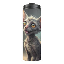 Adorable Weird Cat with Big Eyes | Fantasy Digital